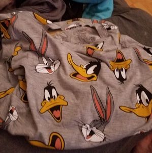 Looney Tunes Bugs Bunny Daffy Duck Print Shirt